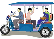 E-Rickshaw right-to-left